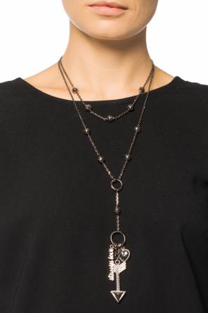 Necklace with a pendant with a heart motif and an inscription, zdjęcie 2 Necklace with a pendant with a heart motif and an inscription od Red Valentino